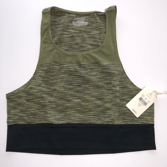 NWT Jasmine & Ginger Marled Green and Pink Seamless Longline 2 Bra Bundle size L - Picture 3 of 11